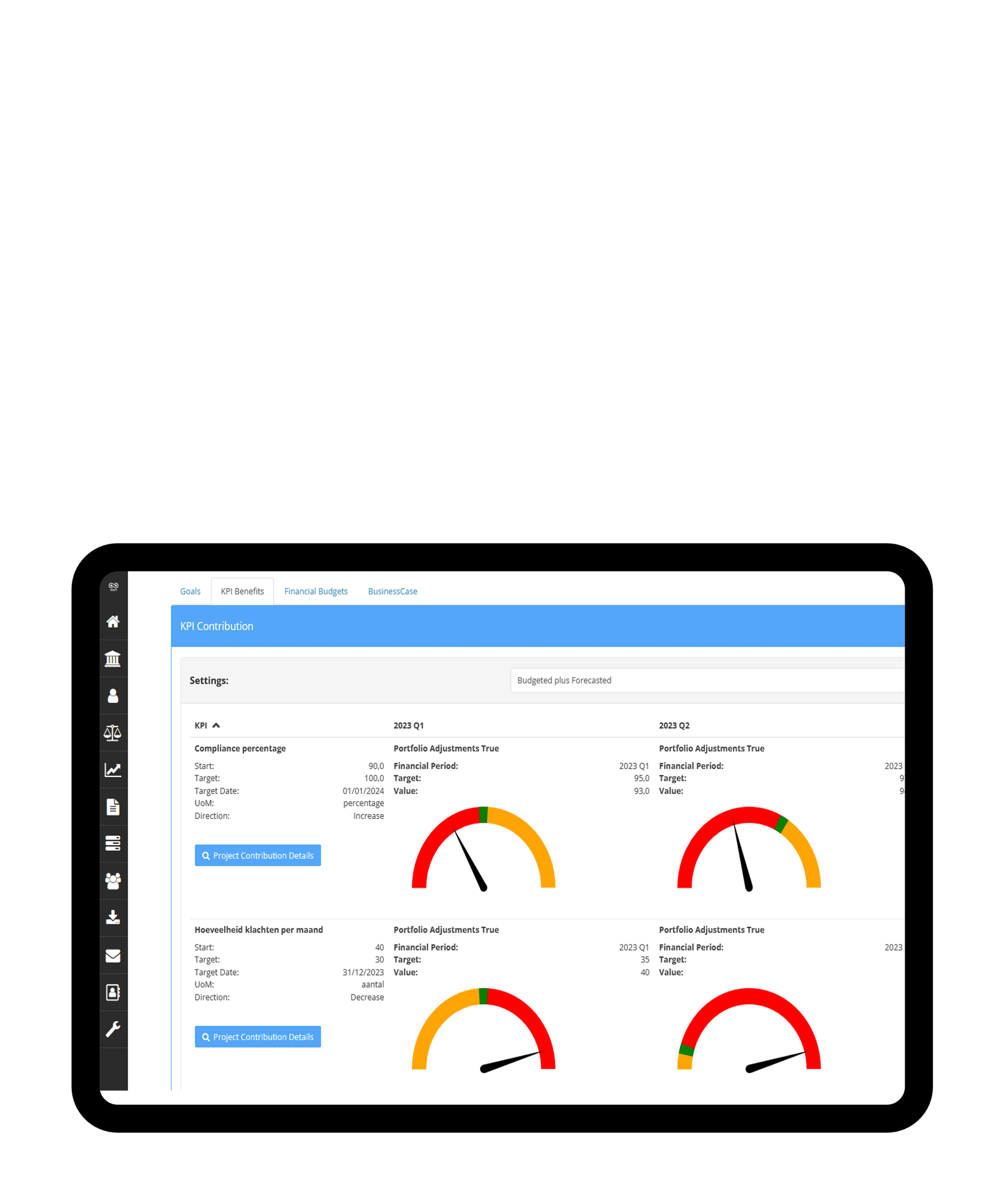 BizzNav Global A Screenshot of BizzNav, one of Versatyle's Tools